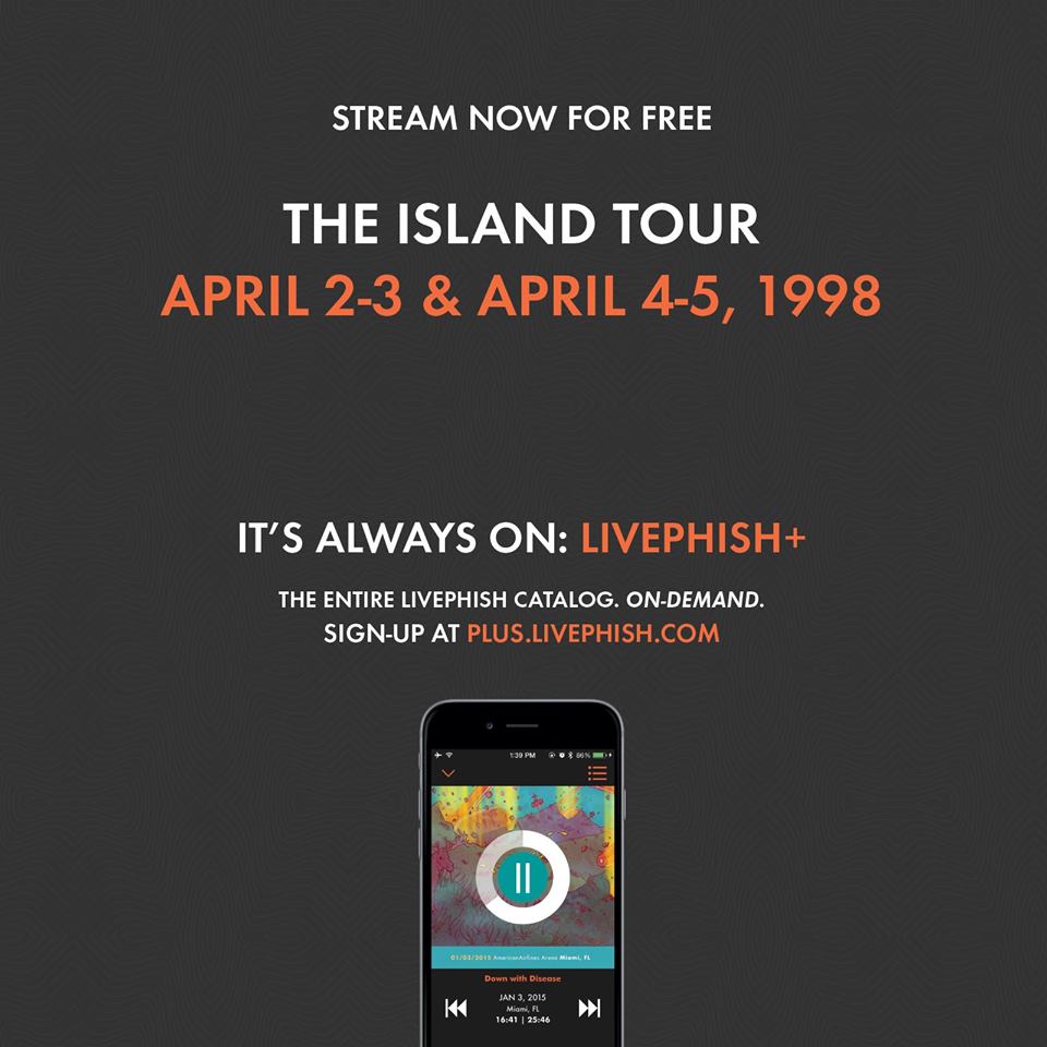 LivePhish Offers Free Streams of Island Tour