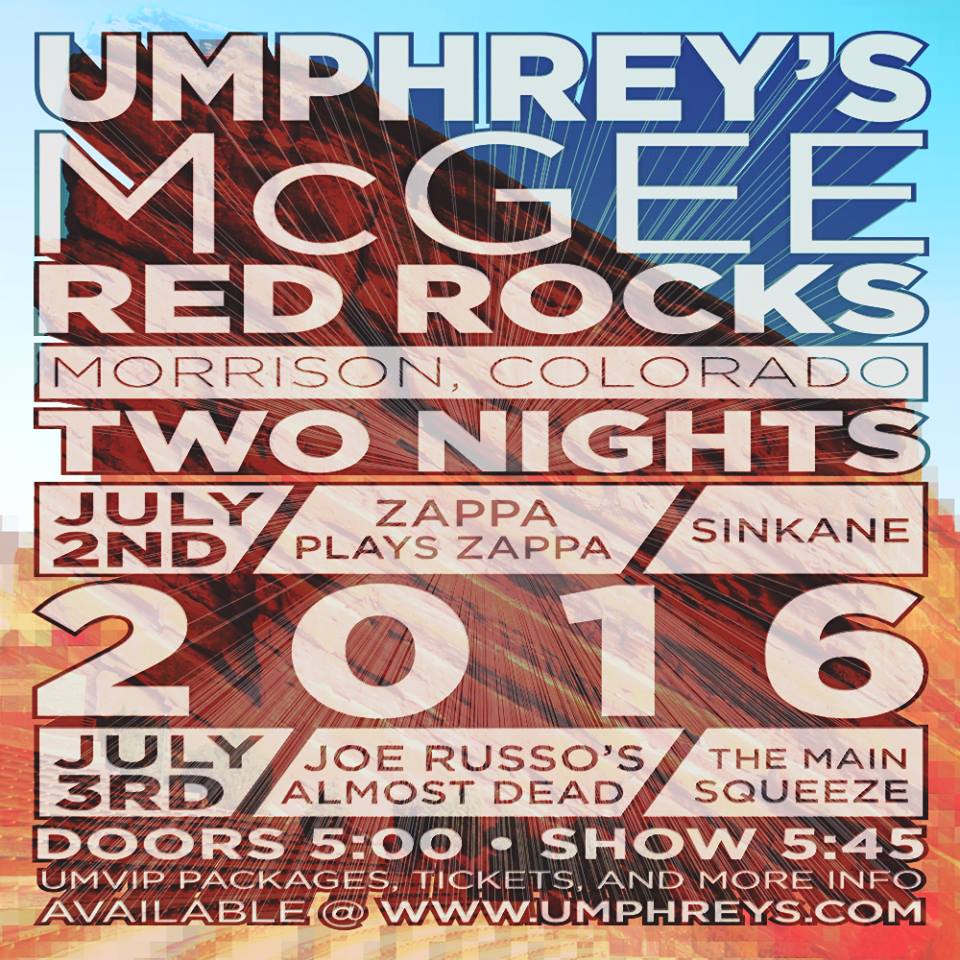 Umphrey's McGee to Play Red Rocks with Joe Russo's Almost Dead and More