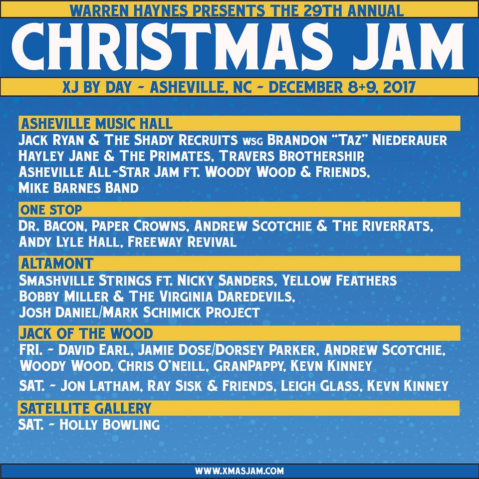 Warren Haynes Announces Christmas Jam XJ By Day Schedule