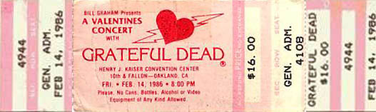 Revisiting The Grateful Dead on Valentine's Day 1986