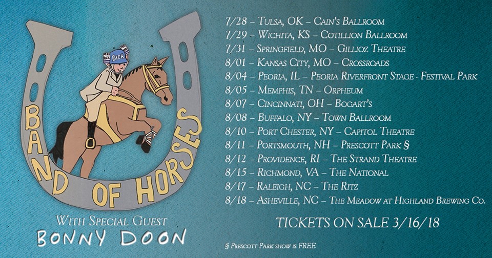 Band of Horses Release Summer Tour Dates
