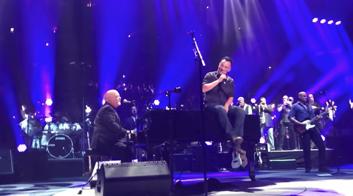 Billy Joel Welcomes Bruce Springsteen At 100th Madison Square