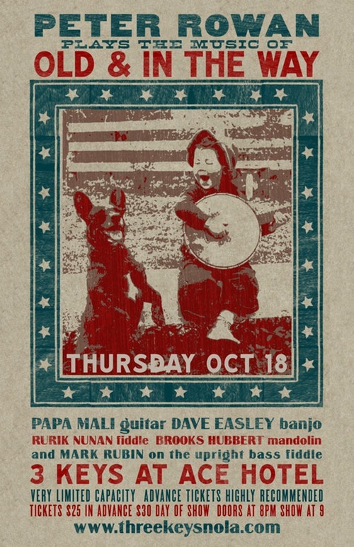 Peter Rowan Sets Old & In The Way Show with Papa Mali and More