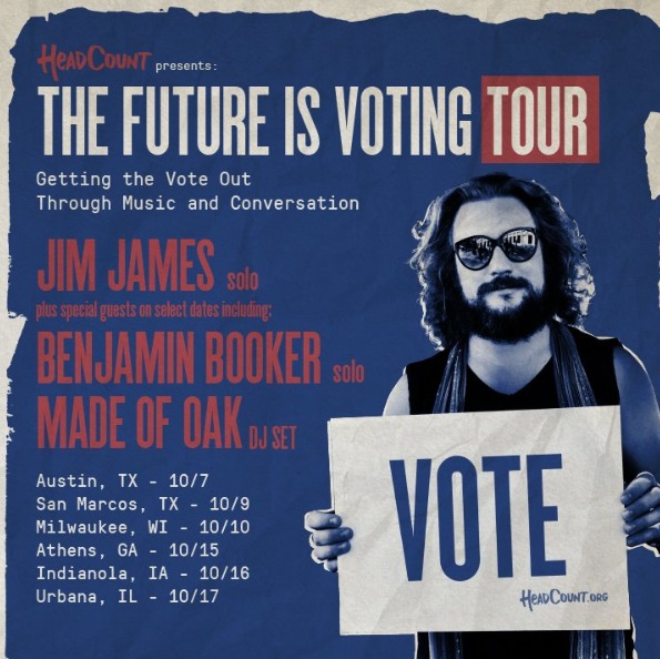 Jim James and HeadCount Plot “The Future is Voting” Tour