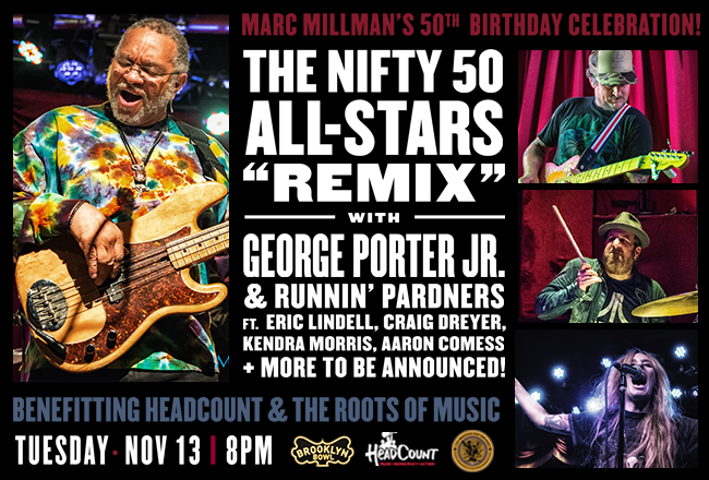 George Porter Jr., Eric Lindell and More to Play Rescheduled “Nifty 50 All-Stars” Show