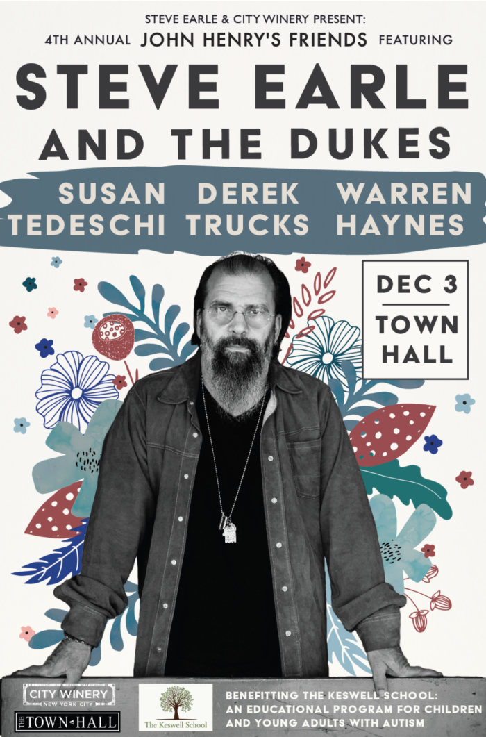 Steve Earle & The Dukes Announce NYC Benefit with Susan Tedeschi, Derek Trucks and Warren Haynes
