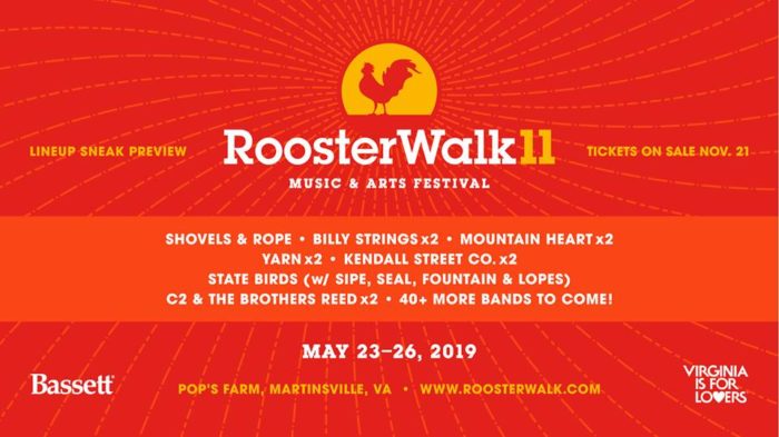 Rooster Walk Initial 2019 Lineup: Shovels & Rope, Billy Strings and More