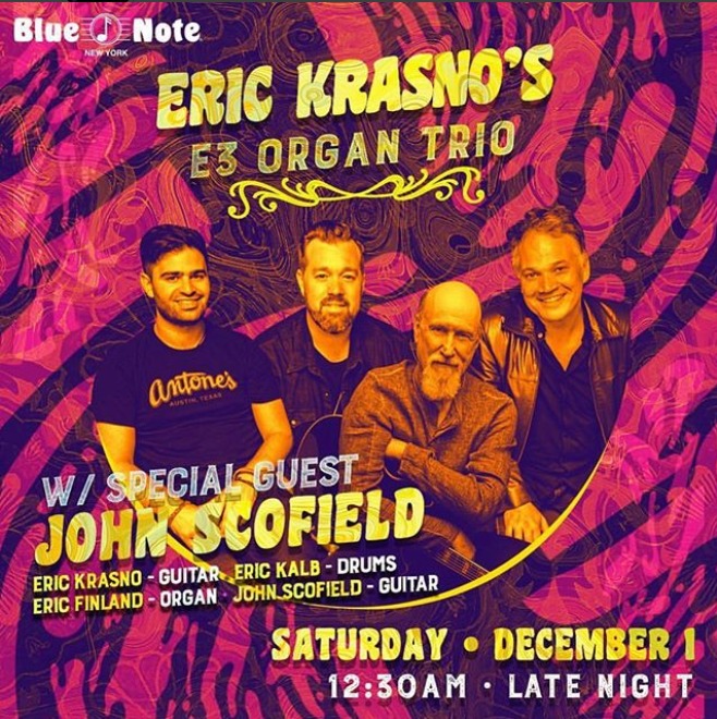 John Scofield Will Join Eric Krasno’s E3 Trio for Late-Night NYC Show