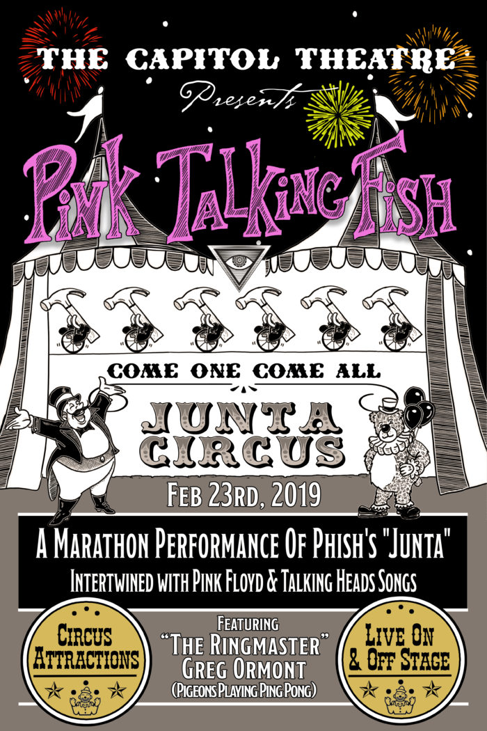 Pink Talking Fish Detail “Junta Circus” Show at The Capitol Theatre