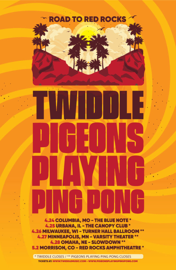 Twiddle and Pigeons Playing Ping Pong Announce Road to Red Rocks Tour