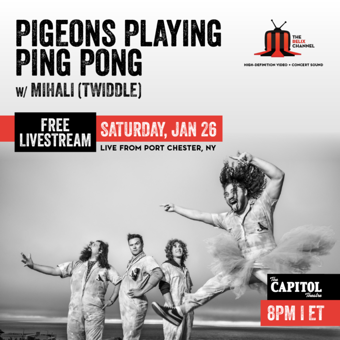 Free Webcast: The Relix Channel Will Broadcast Pigeons Playing Ping Pong Live at The Capitol Theatre