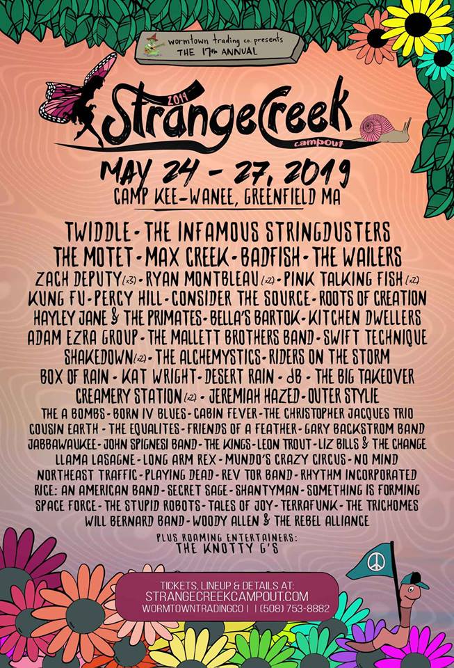 StrangeCreek Finalizes 2019 Lineup Featuring Twiddle, Infamous Stringdusters, The Motet, Max Creek and More