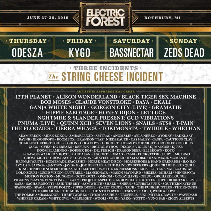 Electric Forest Adds to 2019 Lineup, Confirms Curated Events