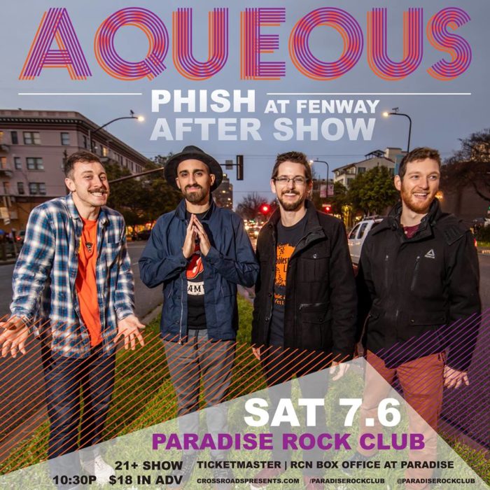 Aqueous Announce Phish Fenway After-Party