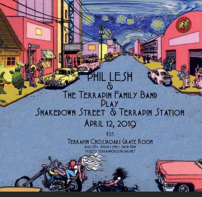Phil Lesh & The Terrapin Family Band to Play ‘Shakedown Street’ and ‘Terrapin Station’ at Terrapin Crossroads