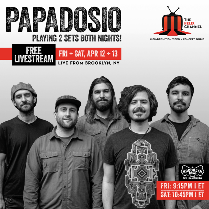 The Relix Channel Announces Free, Two-Night Papadosio Livestream