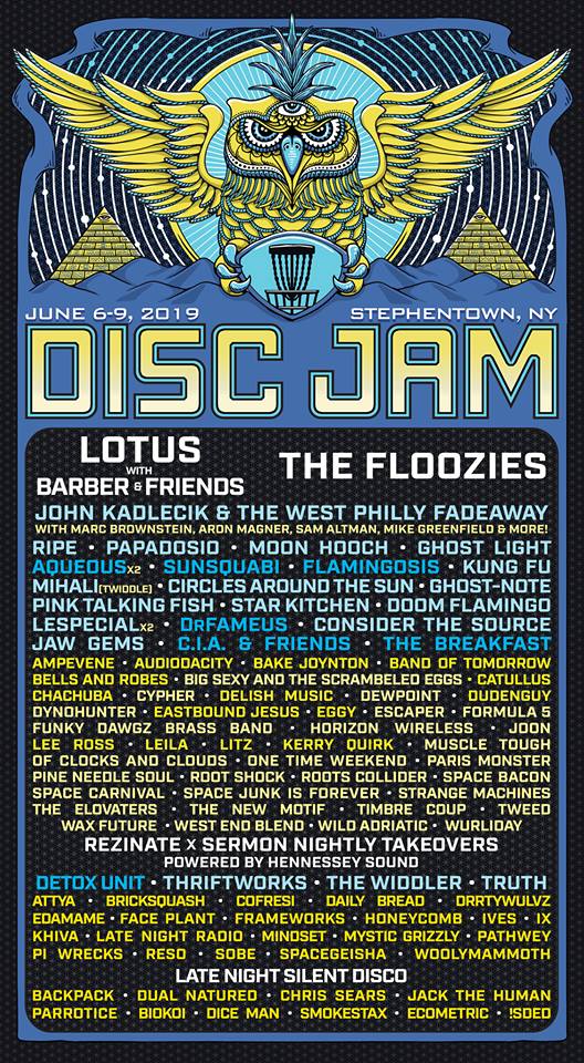Disc Jam Adds Phase Two Artists to 2019 Lineup