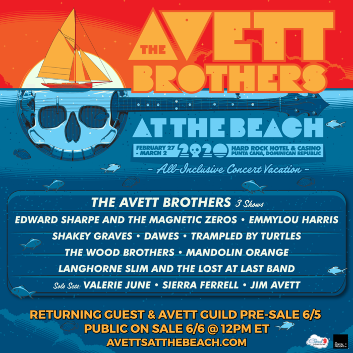 The Avett Brothers Announce "At The Beach" Destination Event