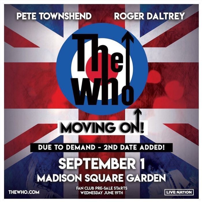 The Who Add Madison Square Garden Date