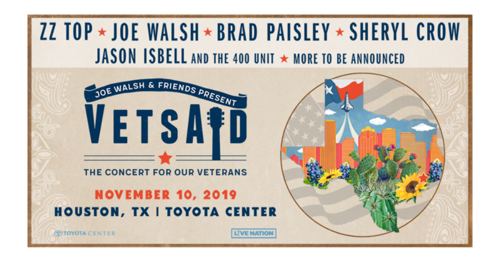 Joe Walsh Recruits Jason Isbell, Sheryl Crow, ZZ Top and Brad Paisley for VetsAid 2019