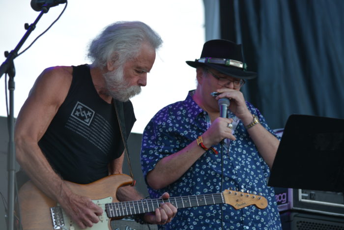 Bob Weir and John Popper, LOCKN’, 8/24/19- photo by Dean Budnick