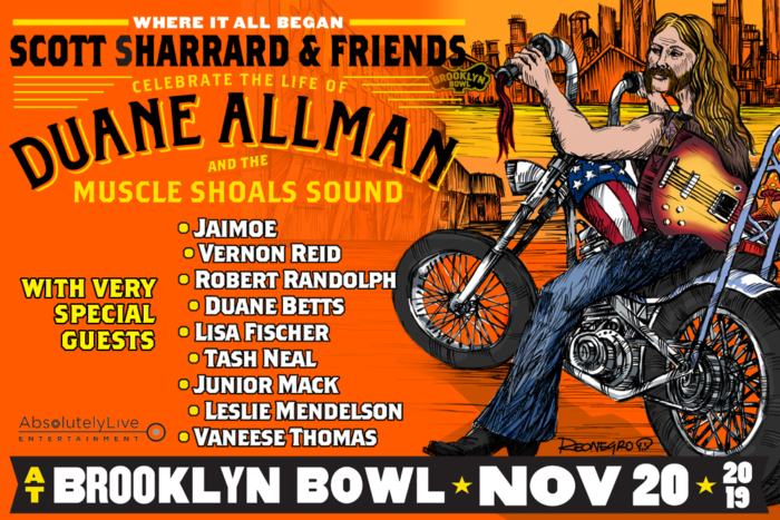 Scott Sharrard to Lead Tribute to Duane Allman and Muscle Shoals with Jaimoe, Robert Randolph and More at Brooklyn Bowl
