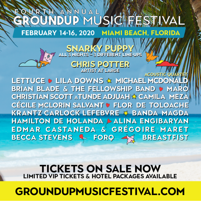 Snarky Puppy Detail 2020 GroundUP Festival Lineup with Lettuce, Michael McDonald and More