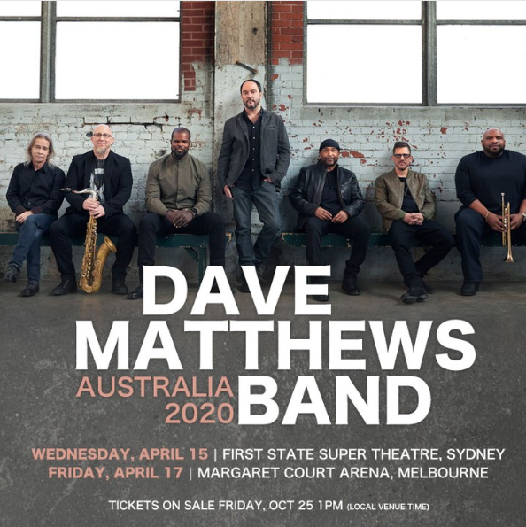Dave Matthews Band Add First Australian Dates Since 2014