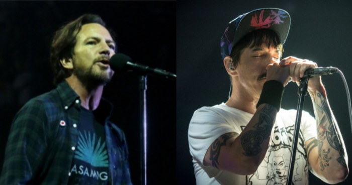 Eddie Vedder and Red Hot Chili Peppers Collaborate at Los Angeles Benefit