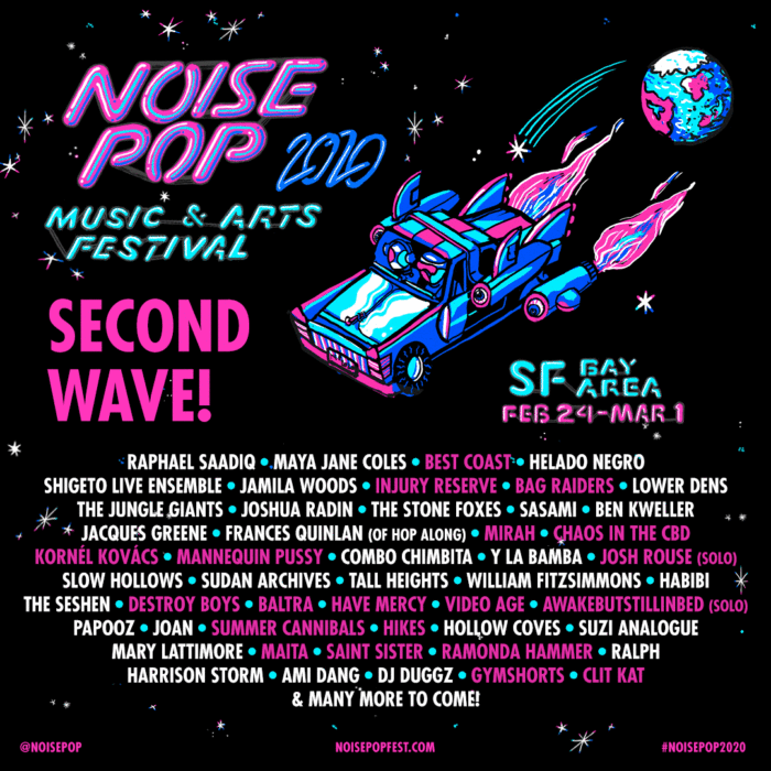 Noise Pop Festival Adds Best Coast, Injury Reserve and More to 2020 Lineup