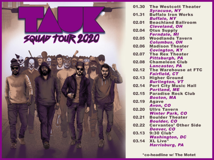 TAUK Schedule “Squad Tour 2020”