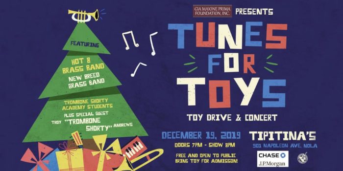 Trombone Shorty to Lead Sixth Annual “Tunes for Toys” Benefit at Tipitina’s