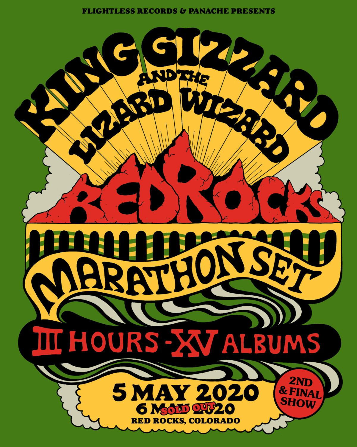 King Gizzard & The Lizard Wizard Add Second Red Rocks Show
