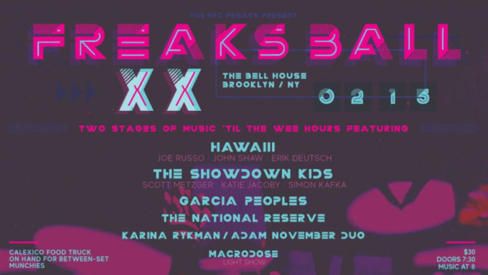 Joe Russo & Hawaiii, The Showdown Kids, Garcia Peoples and More to Play NYC’s Freaks Ball XX