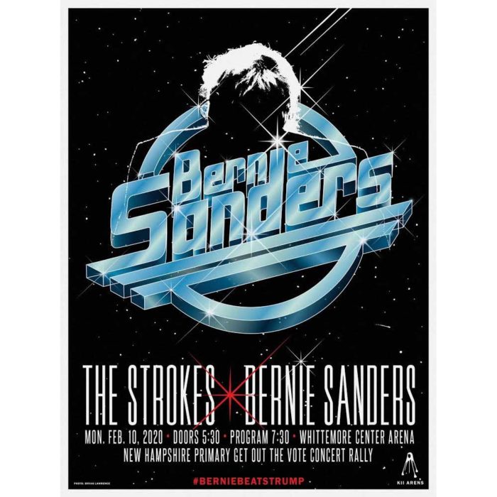 The Strokes Schedule Bernie Sanders Rally in New Hampshire