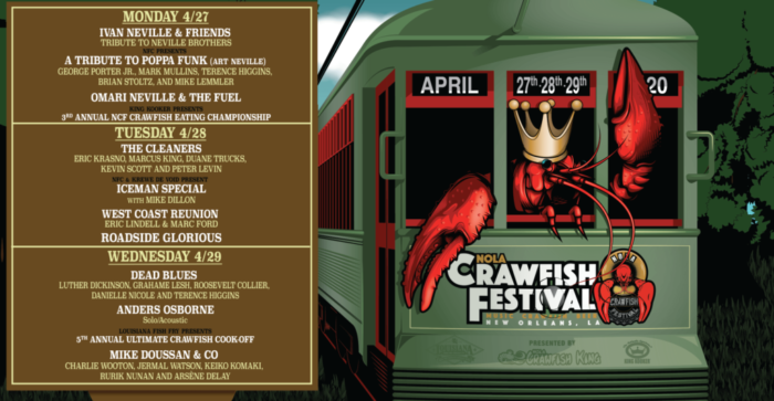 Marcus King, Ivan Neville, George Porter Jr. and More to Perform at 5th Annual NOLA Crawfish Festival