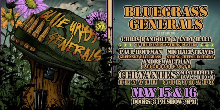 Members of SCI, Greensky Bluegrass, The Infamous Stringdusters and Railroad Earth Schedule Bluegrass Generals Run in Denver