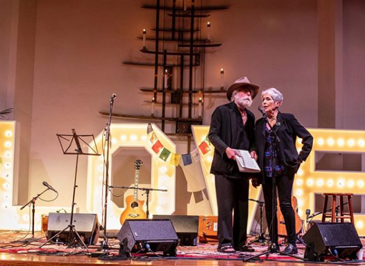 Watch Bob Weir and Joan Baez Lead “Amazing Grace” at Ram Dass Memorial Celebration