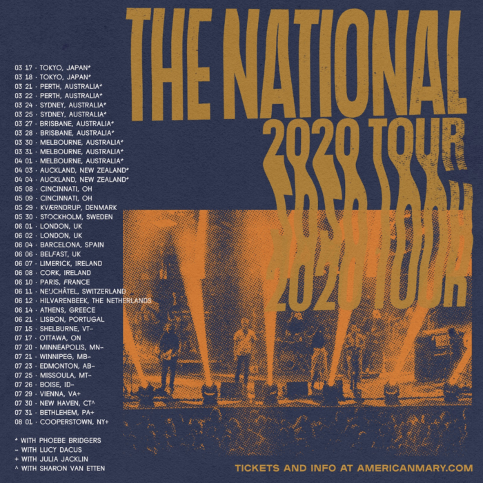 The National Set 2020 North American Tour Dates