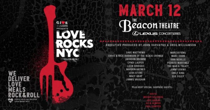 NYC Love Rocks Benefit Restricted to “Core Personnel,” Offers Free Livestream