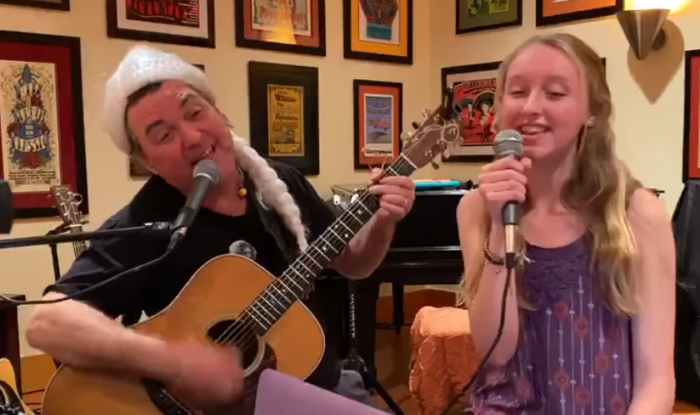 Watch Keller Williams Perform “Angel From Montgomery” with His Daughter