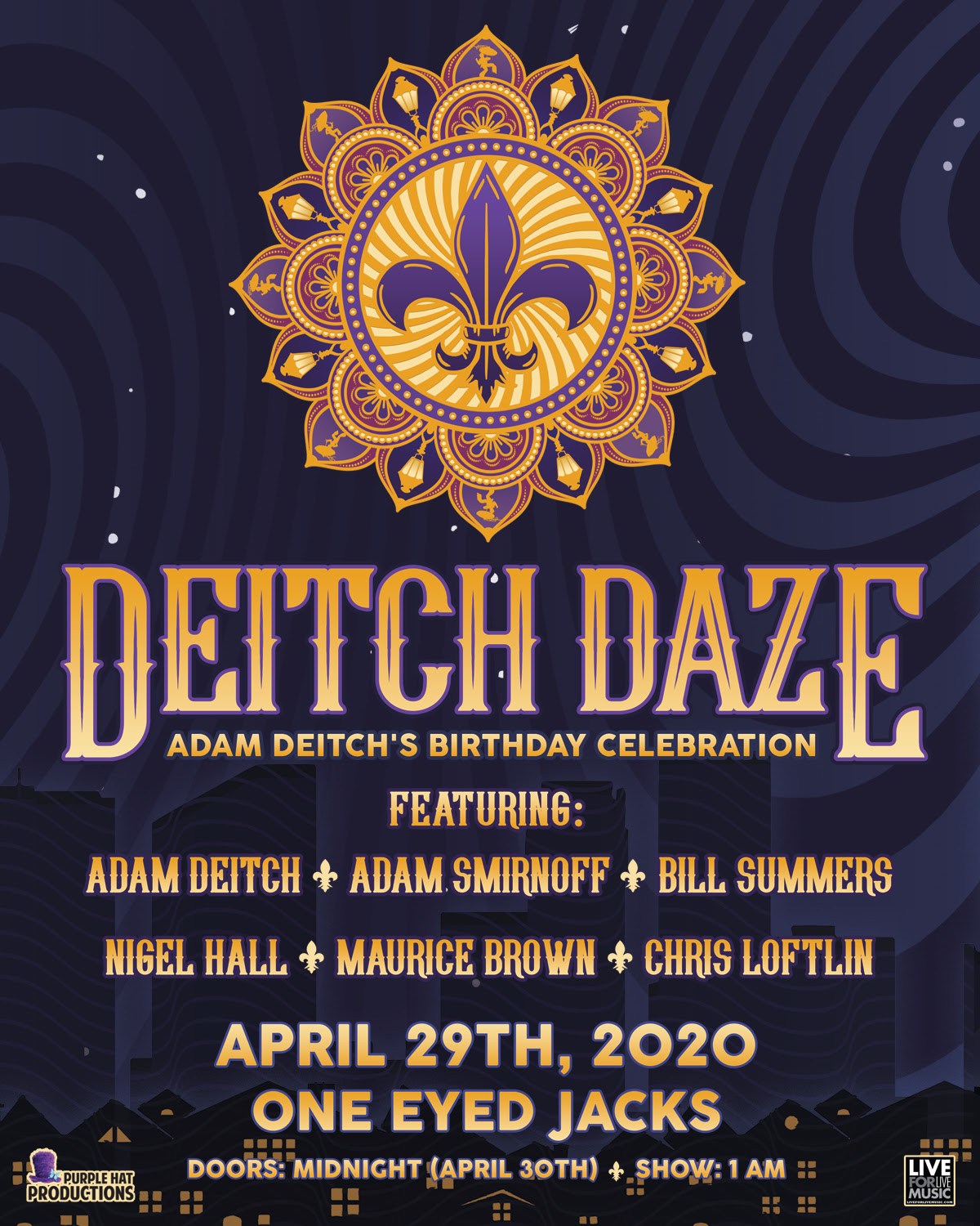 Adam Deitch Announces Late Night JazzFest 'Deitch Daze' Birthday Show
