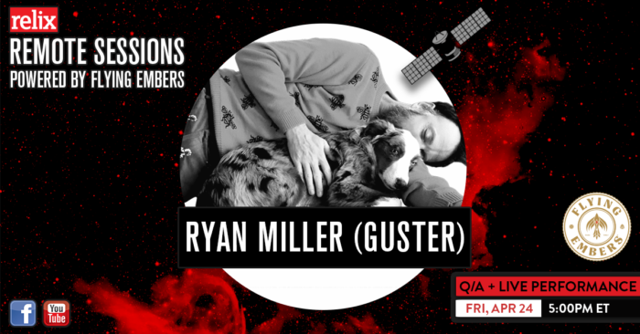 Ryan Miller (Guster) Sets ‘Relix Remote’ Livestream
