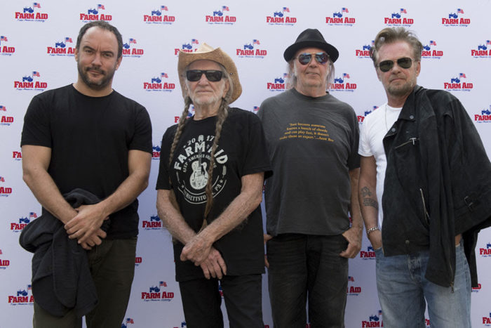 Willie Nelson, Neil Young, John Mellencamp and Dave Matthews To Offer “At Home with Farm Aid” Livestream