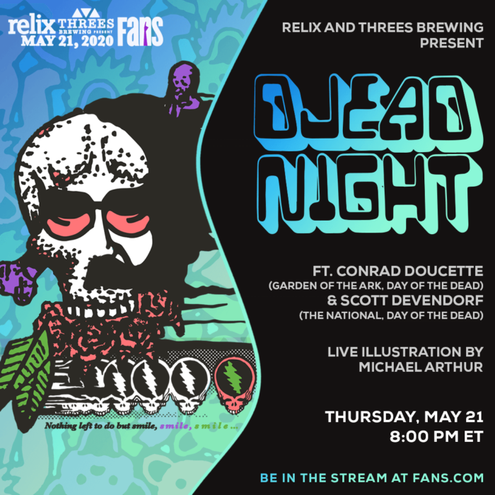 Relix and Three’s Brewing Present: DJead Night Feat. Conrad Doucette and The National’s Scott Devendorf