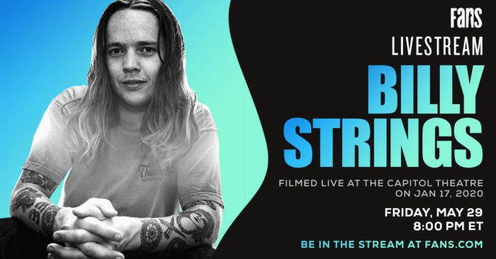Billy Strings Schedules FANS.com Broadcast of January Capitol Theatre Show