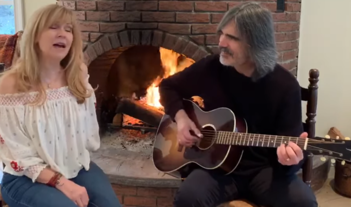 Larry Campbell Celebrates Coronavirus Recovery By Performing “Let Us Get Together Right Down Here” with Teresa Williams