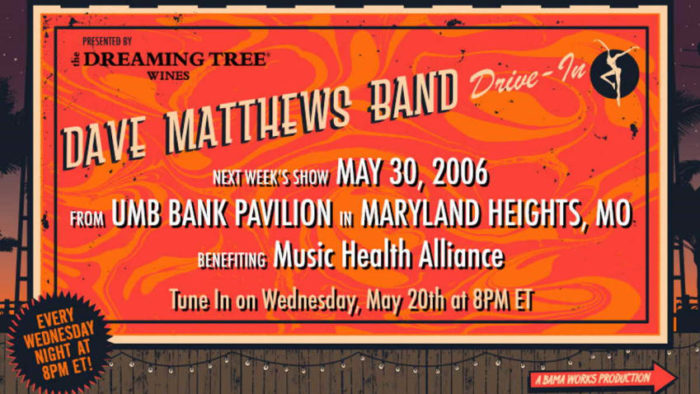 Dave Matthews Band to Feature 5/30/06 Show in Missouri For ‘Drive-In’ Broadcast Series