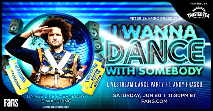 Andy Frasco’s Weekly ‘I Wanna Dance with Somebody’ Livestream Now Powered by Twisted Tea