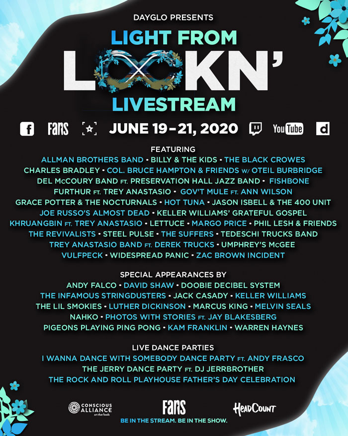 Lockn Schedule 2022 Free 'Light From Lockn'' Livestream To Feature Sets By The Allman Brothers  Band, Furthur Feat. Trey Anastasio, Hot Tuna And More